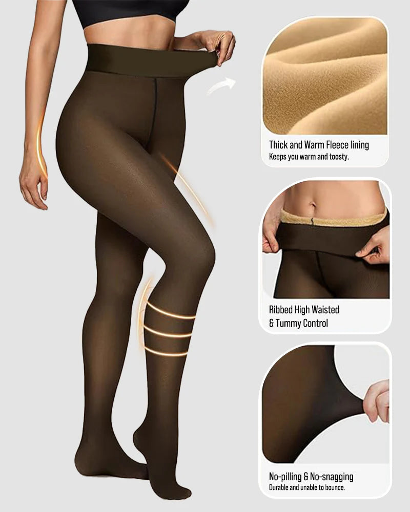 SecondSkin Translucent Fleece Lined Tights