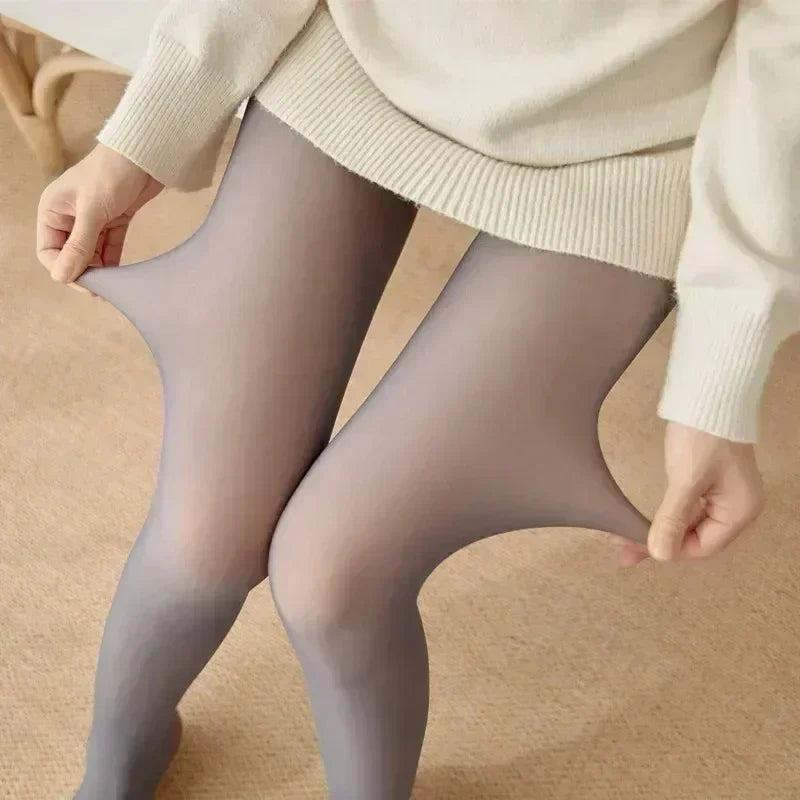 SecondSkin Translucent Fleece Lined Tights